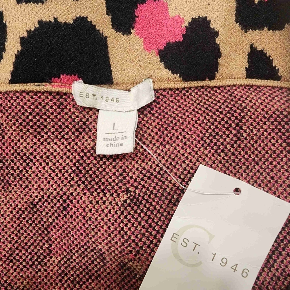 NWT Est 1946 Leopard Print Multicolor A Line Skirt Womens Large Viscose Blend - Picture 4 of 11